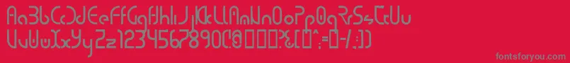 Purecirc Font – Gray Fonts on Red Background