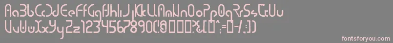 Purecirc-fontti – vaaleanpunaiset fontit harmaalla taustalla