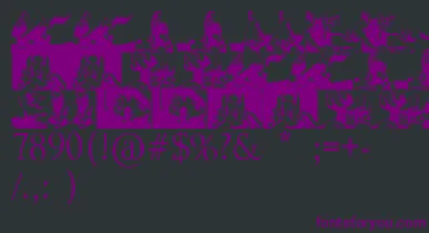 KarynaFont font – Purple Fonts On Black Background