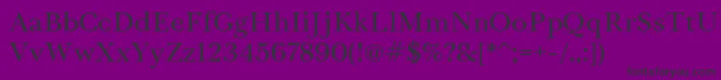 TrystRegular Font – Black Fonts on Purple Background