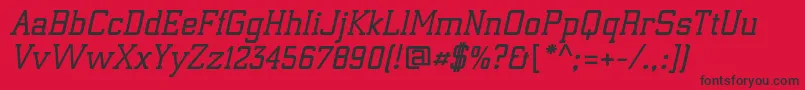 ElectrumadfexpBoldoblique Font – Black Fonts on Red Background