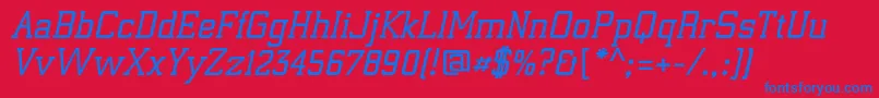 ElectrumadfexpBoldoblique Font – Blue Fonts on Red Background
