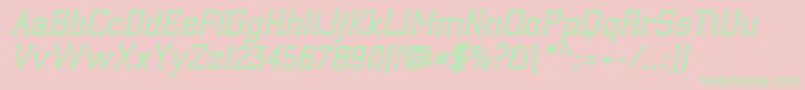 ElectrumadfexpBoldoblique Font – Green Fonts on Pink Background