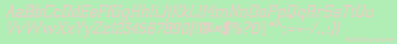 ElectrumadfexpBoldoblique Font – Pink Fonts on Green Background