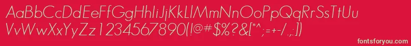 BouganSsiItalic Font – Green Fonts on Red Background