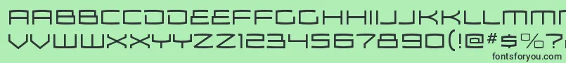 ZosmaltRegular Font – Black Fonts on Green Background