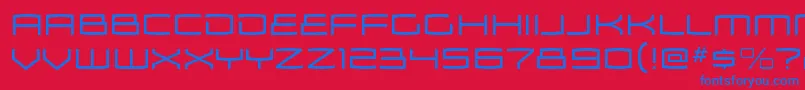 Шрифт ZosmaltRegular – синие шрифты на красном фоне