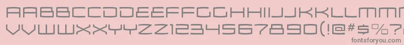ZosmaltRegular-Schriftart – Graue Schriften auf rosa Hintergrund