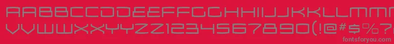 ZosmaltRegular Font – Gray Fonts on Red Background