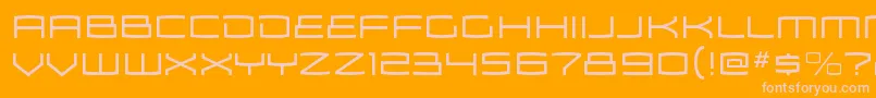 ZosmaltRegular Font – Pink Fonts on Orange Background