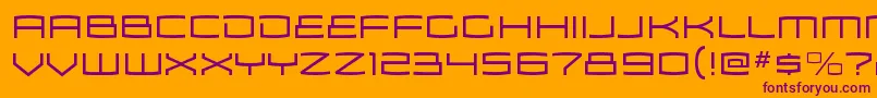 fuente ZosmaltRegular – Fuentes Moradas Sobre Fondo Naranja