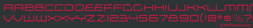 ZosmaltRegular Font – Red Fonts on Black Background