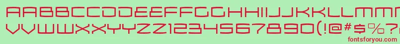 ZosmaltRegular Font – Red Fonts on Green Background