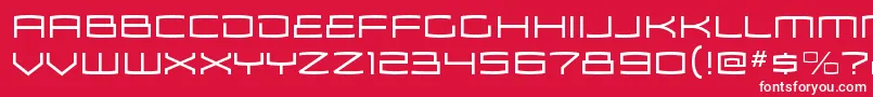 ZosmaltRegular Font – White Fonts on Red Background