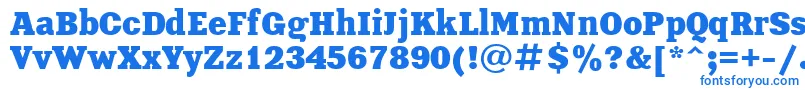 XeniaBoldCyrillic-Schriftart – Blaue Schriften