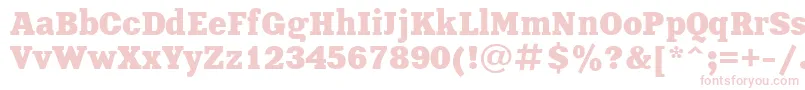 フォントXeniaBoldCyrillic – 白い背景にピンクのフォント