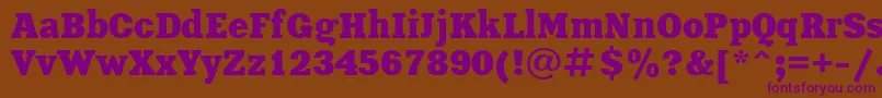 fuente XeniaBoldCyrillic – Fuentes Moradas Sobre Fondo Marrón