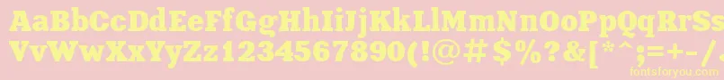 fuente XeniaBoldCyrillic – Fuentes Amarillas Sobre Fondo Rosa