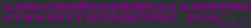 Liffo Font – Purple Fonts on Black Background