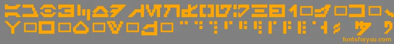 More about Galacticmini Font Galacticmini Font – Orange Fonts on Gray Background