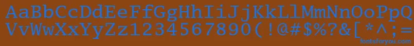 Подробнее о шрифте Lucidatypewriterstd Шрифт Lucidatypewriterstd – синие шрифты на коричневом фоне