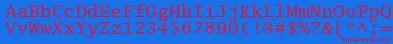 Подробнее о шрифте Lucidatypewriterstd Шрифт Lucidatypewriterstd – красные шрифты на синем фоне
