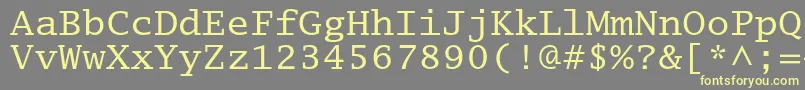Lucidatypewriterstd Font – Yellow Fonts on Gray Background