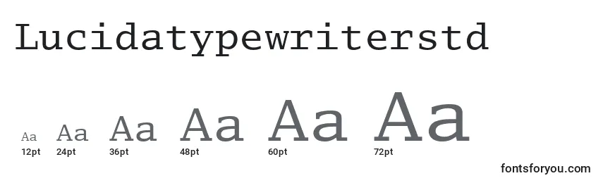 Lucidatypewriterstd Font Sizes