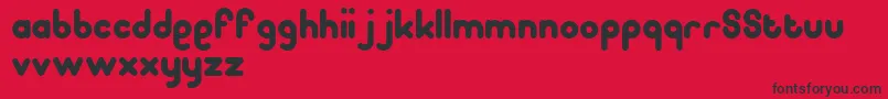 Pooplatter Font – Black Fonts on Red Background