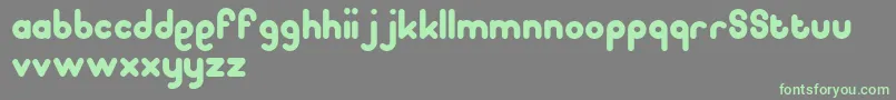 Pooplatter Font – Green Fonts on Gray Background