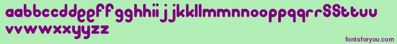Pooplatter Font – Purple Fonts on Green Background