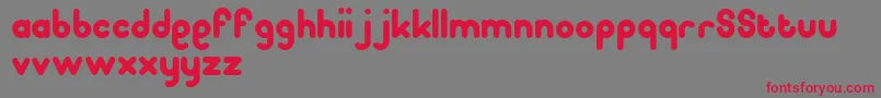 Pooplatter Font – Red Fonts on Gray Background