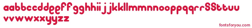 Pooplatter Font – Red Fonts on White Background