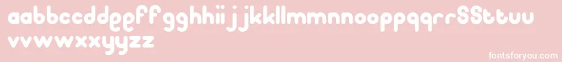 Pooplatter Font – White Fonts on Pink Background