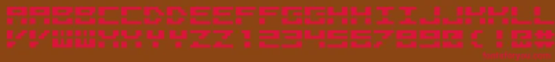 M40 Font – Red Fonts on Brown Background