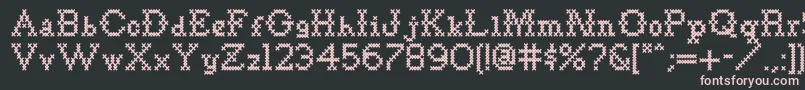 Goodbyecrewelworldnf Font – Pink Fonts on Black Background