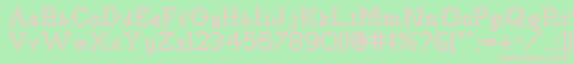 Goodbyecrewelworldnf Font – Pink Fonts on Green Background