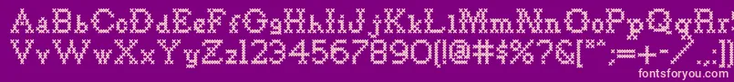 Goodbyecrewelworldnf Font – Pink Fonts on Purple Background