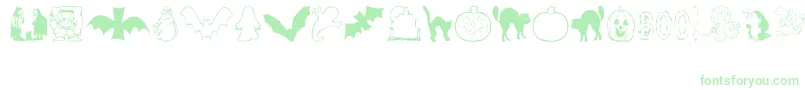 AezHalloweenDingbats Font – Green Fonts