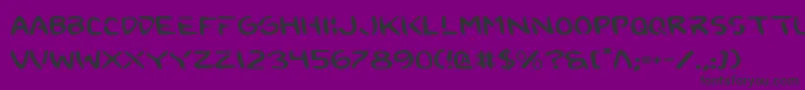 2toonv2e-Schriftart – Schwarze Schriften auf violettem Hintergrund