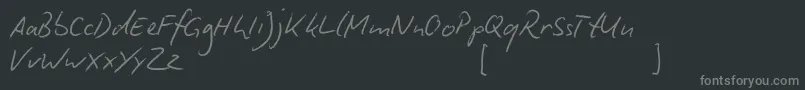 fuente BiroScript – Fuentes Grises Sobre Fondo Negro