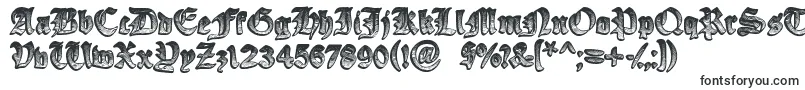 Шрифт YeOldeOak – шрифты, начинающиеся на Y