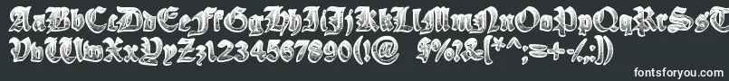 Шрифт YeOldeOak – белые шрифты