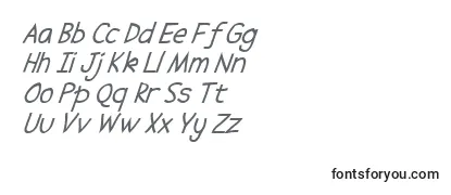 Schriftart Abscissa Italic