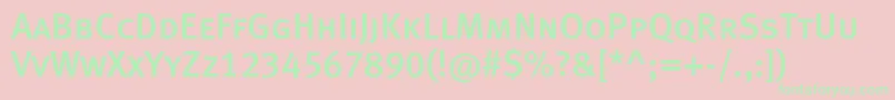 Metamediumcapslfc Font – Green Fonts on Pink Background