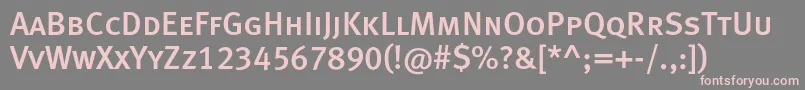 Metamediumcapslfc Font – Pink Fonts on Gray Background