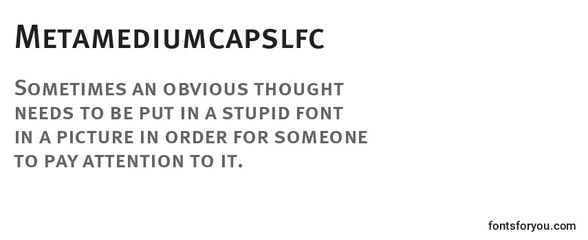 Review of the Metamediumcapslfc Font