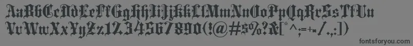 Blackletter Font – Black Fonts on Gray Background