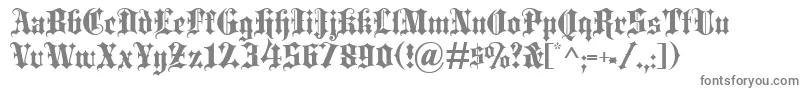 フォントBlackletter – 灰色のフォント