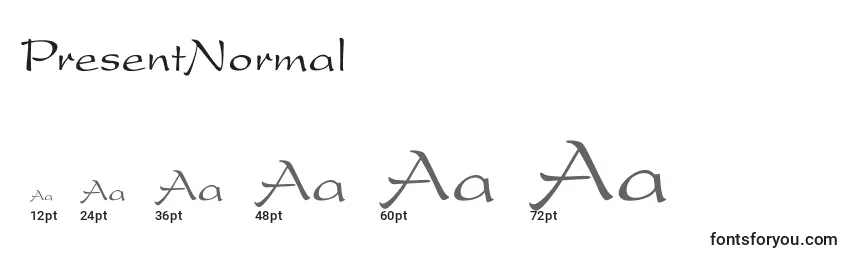 PresentNormal Font Sizes